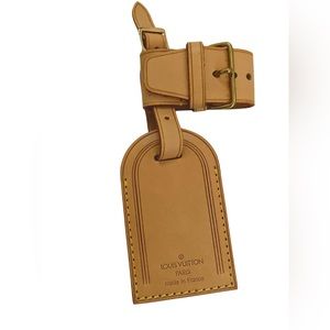 Large Louis Vuitton Luggage Tag and Poignette (BT4)